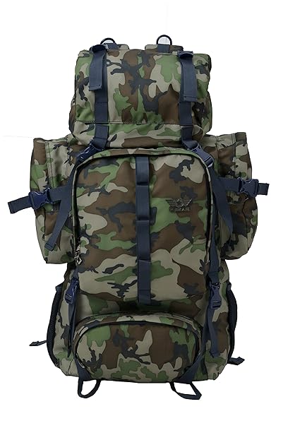F Gear Military Neutron Polyester 50 Ltrs Woodland A Camo Rucksack (2795)