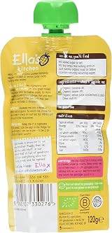 Ella's Kitchen Stage 1 Organic Apple Banana Baby Food 120 g Pack of 7 view 2
