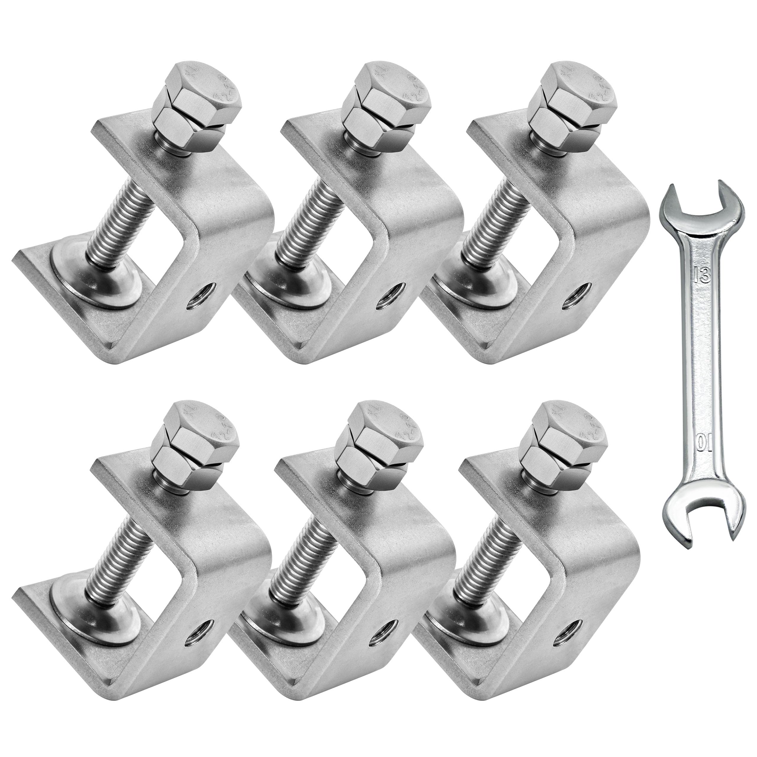Photo 1 of 304 Stainless Steel C Clamp,30mm Mini Tiger Clamp,6 Pack