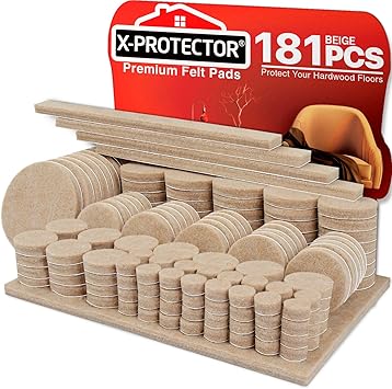 x protector almohadillas para muebles ultra grandes premium 181 piezas almohadillas de fieltro que se adaptan a todos los tamanos los mejores