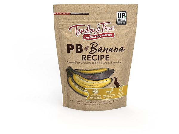 TENDER & TRUE PB+ BANANA LOW-FAT DOG JERKY TREATS, BROWN, 4.00 OUNCE (PACK OF 1)