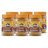 SunButter No Sugar Added Sunflower Seed Butter, Nut Free, 16 Oz, Pack of 6 | 7g Plant-Based Protein, Roasted Rich & Savory Fl