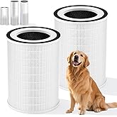 True HEPA KILO Filter For Afloia KILO, KILOPRO, KILOPLUS, MIRO, MIRO PRO and for MORENTO MR-Kilo, Kalo Air Purifier, 3-Stage Filtration for Home Bedroom Large Room Dust Odor Pollen Smoke, 2 Pack