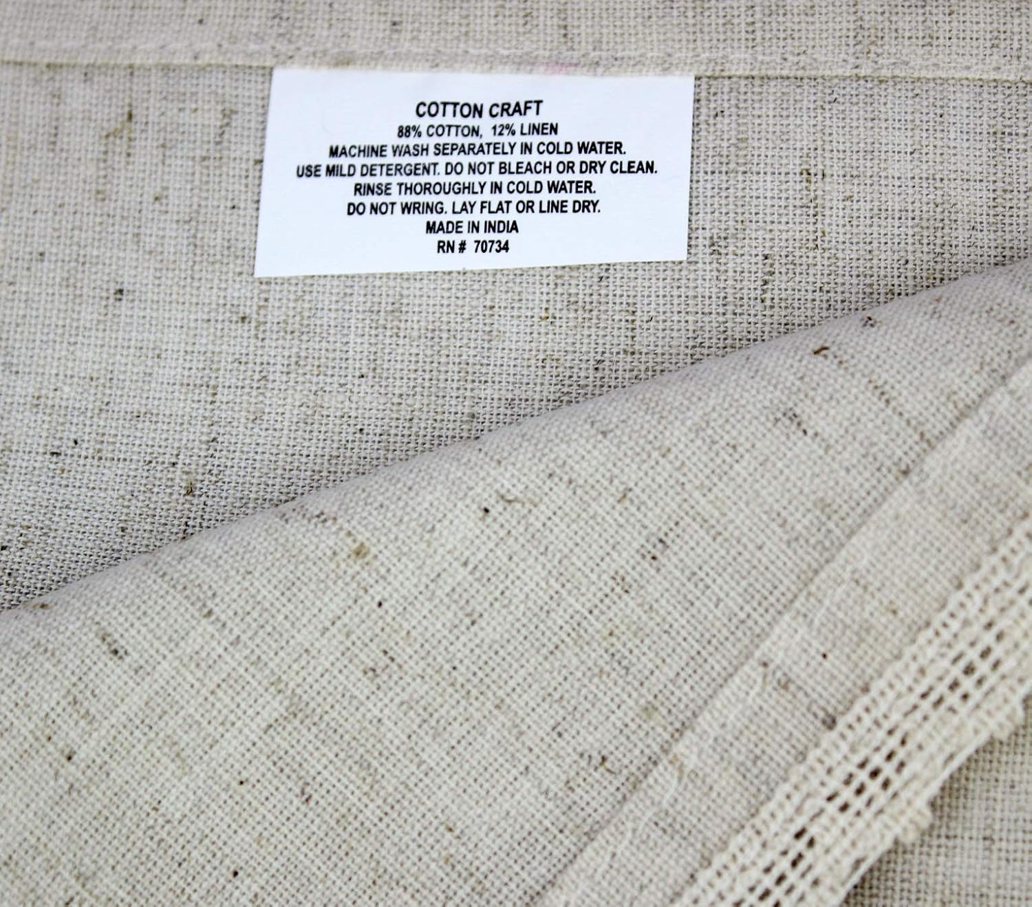COTTON CRAFT - 12 Pack Oversized Flax with Lace Dinner Napkins - 20x20 Natural, Tailored with Mitered Corners and a Generous Hem, Napkins are 38% Larger Than Standard Size Napkins: Home & Kitchen