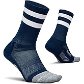 Feetures Elite Light Cushion Mini Crew Sock - Sport Sock with Targeted Compression