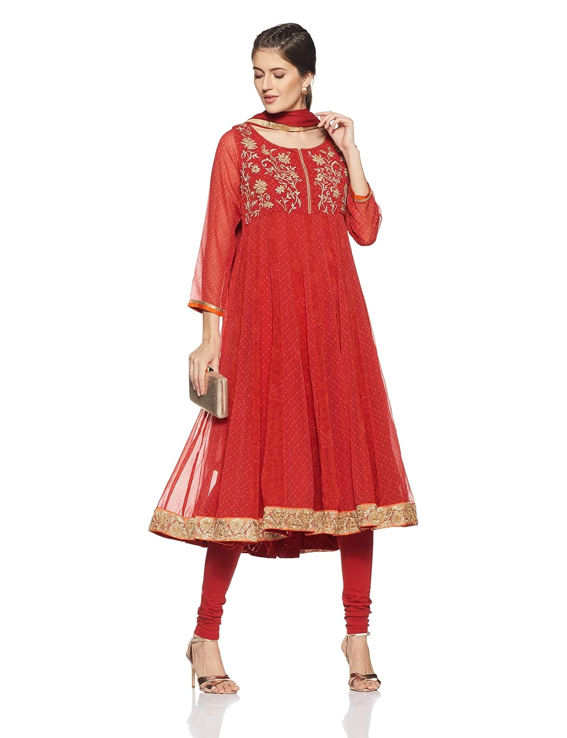 biba women's anarkali salwar suit