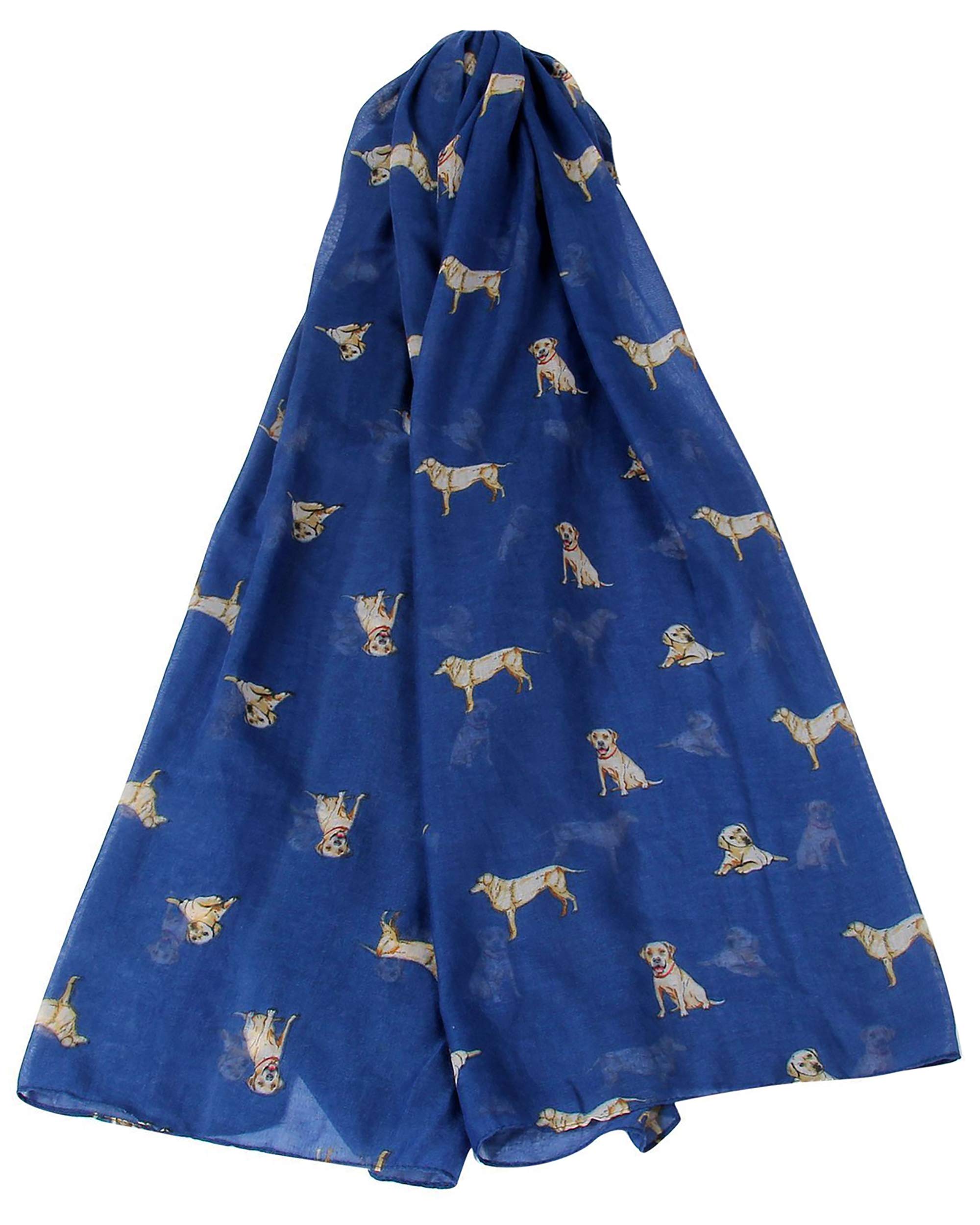 GFM® Labrador Retriever Dogs Print Scarf (FS)(LBDG-132-A-GHNL)