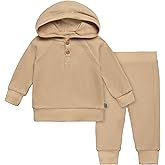 Modern Moments by Gerber Baby Girls' Mini-Waffle 2-piece Hoodie and Pant Set
