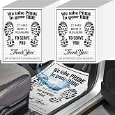 Maitys 300 Pcs Paper Floor Mats for Cars Detailing 20" x 15" Thank You Mat | Automotive Floor Mats Disposable, Waterproof Floor Protectors for Car Wash Mechanic Repair Shop