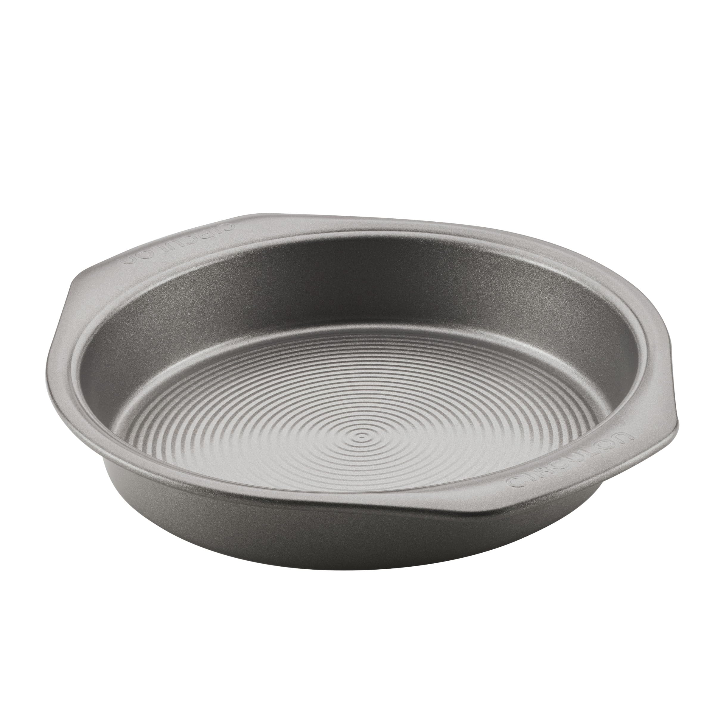 Circulon Nonstick Bakeware Round Baking Pan/Cake Pan, 9 Inch, Gray