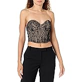 GUESS Women's Sleeveless Amera Lace Bustier Top