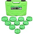 OEMTOOLS 87151 10-Piece Oil Filter Wrench Set, Oil Filter Removal Set Fits 3/8" Ratchet for Efficient Oil Filter Removal, Non-Slip Oil Filter Cup Set Grip, Rust-Resistant