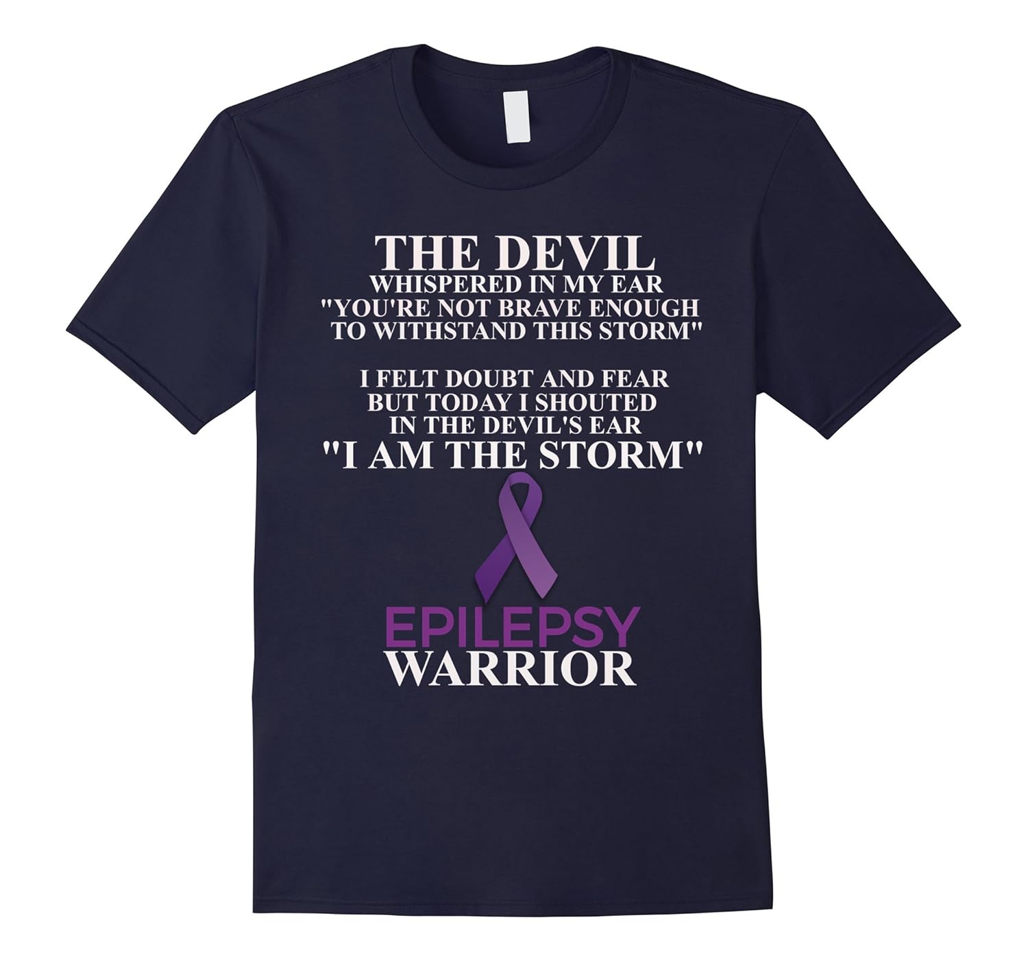 Epilepsy Warrior Awareness Christian Faith T-Shirt-Rose