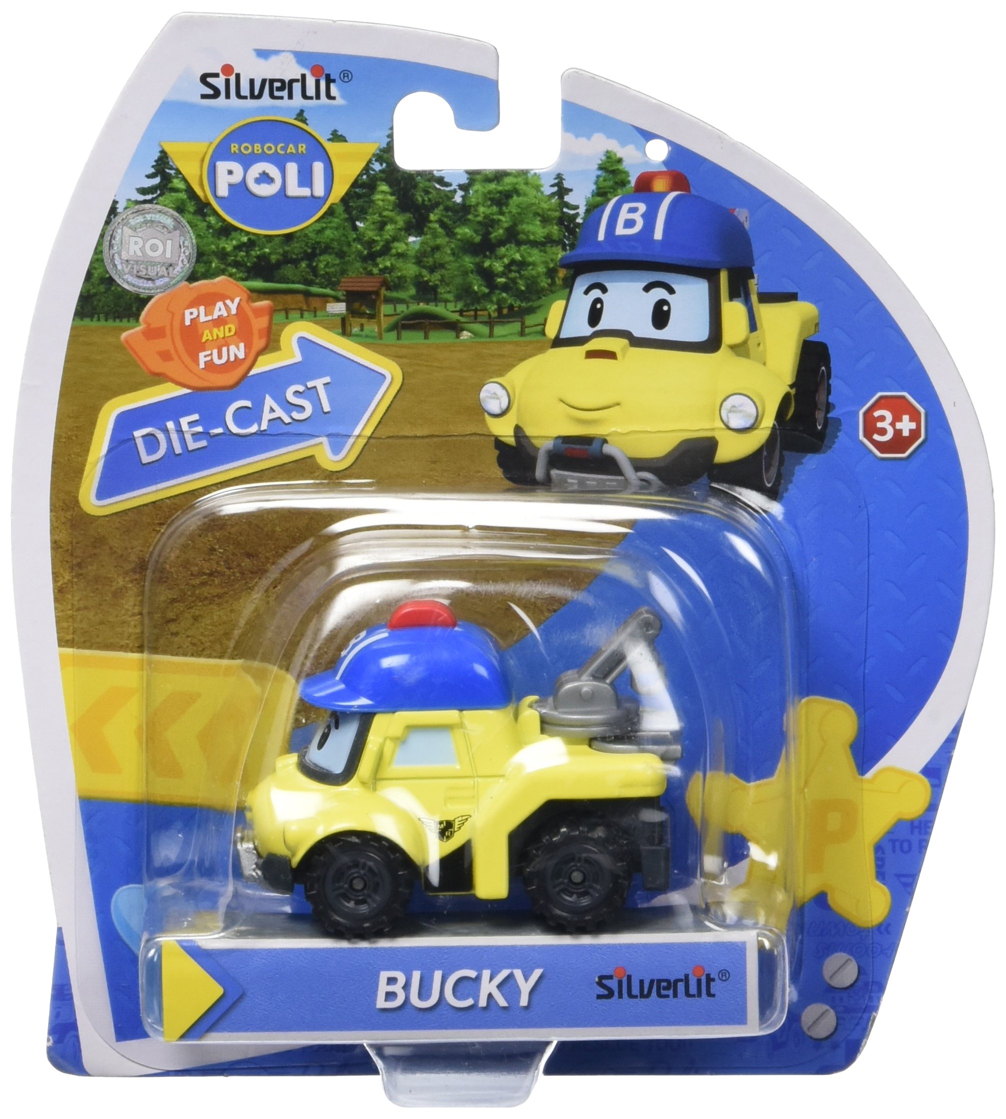 Robocar Poli Bucky Die-Cast Car Toys Figures Collection for Toddlers | STEM Role Play Vehicle, Birthday for Kids 1 2 3 4 5