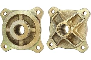 Rear Axle Rim Hub, 1 Pair 4 Stud 24T Spline Rear Axle Wheel Hubs 25mm for Go Kart ATV Quad