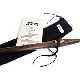 Iron Stained Cedar Native American Style G Flute Package with Book and Flute Bag | Stellar Flutes