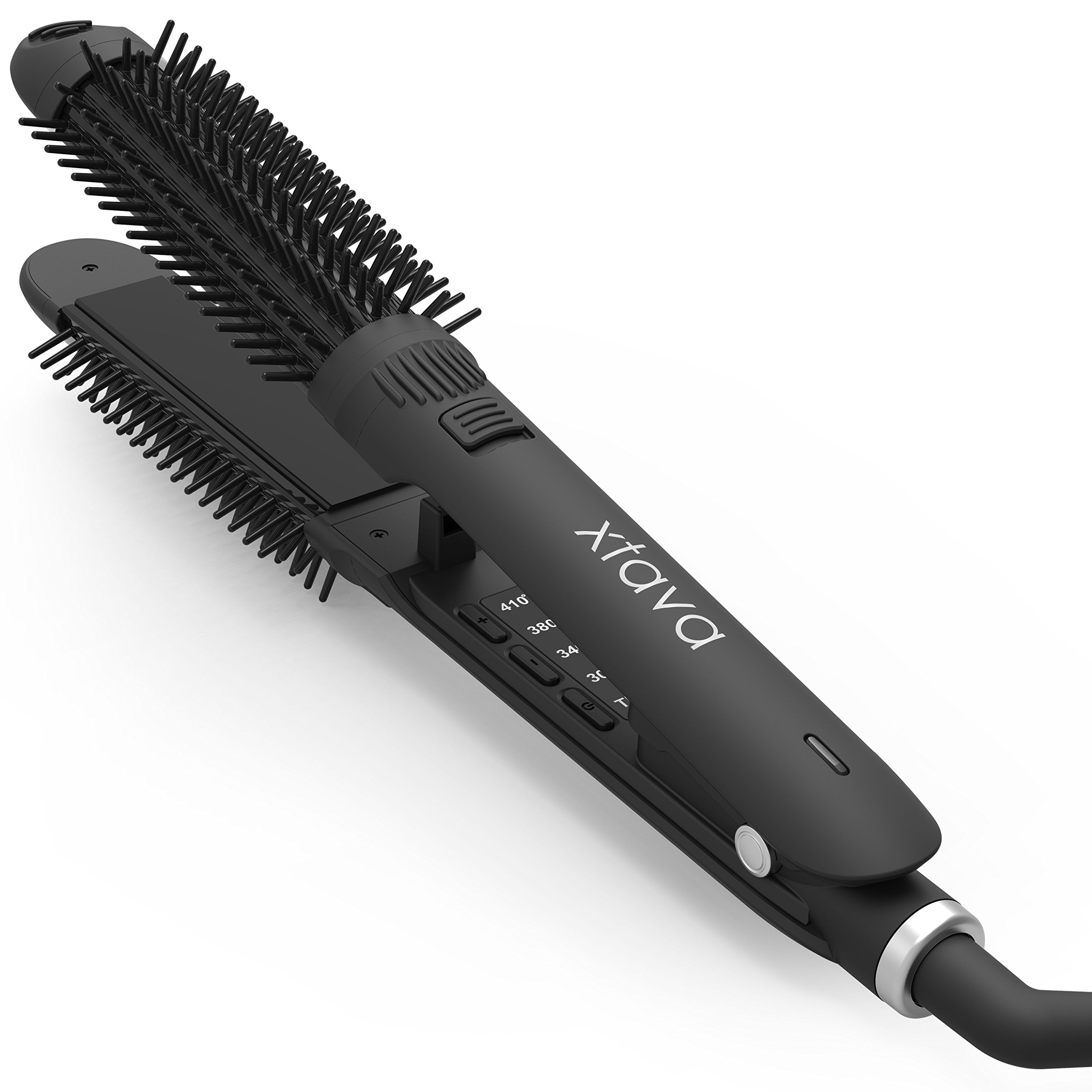 xtava 3in1 Straightener Curler and Brush Professional 1 Inch Flat