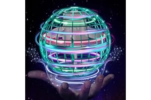ETPlanet Flying Orb Ball Toys Hover Soaring Flying Toy Cosmic Globe Magic Boomerang Spinner Hand Controlled Mini Drone Cool Stuff Gift for 6 7 8 9 10+ Year Old Kids Boys Girls Outdoor Indoor (Green)
