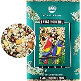 Large Hookbill Plus (5 Lbs) Parrot Food &ndash; Bird Seed for Healthy Balanced Diet, Growth, Energy &amp; Digestive Health, Supports Beak &amp; Feather Health, Bird Food for Amazon, Macaw, Cockatoo, African Grey