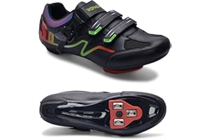 WOFADA Unisex Cycling Shoes Compatible with pelaton Bike Road Biking Shoes Men's Peleton Bicycle Indoor Riding Spin Shoes with Look Delta Cleats for Men and Women SPD Clip On Spining