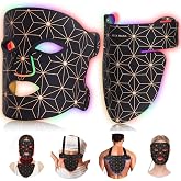Red Light Therapy Mask for Face and Neck, 8 Modes, 850nm NIR Anti Aging | 3000mAh Rechargeable, 480 Medical-Grade LEDs, Full Body Coverage, Glow Red Light Mask for Skin Rejuvenation &amp; Acne, Timer