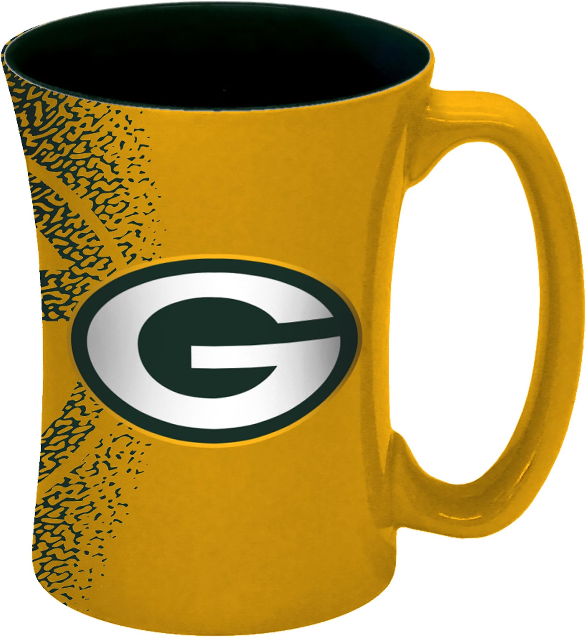 NFL Green Bay Packers Mocha Mug, 14-ounce, Yellow