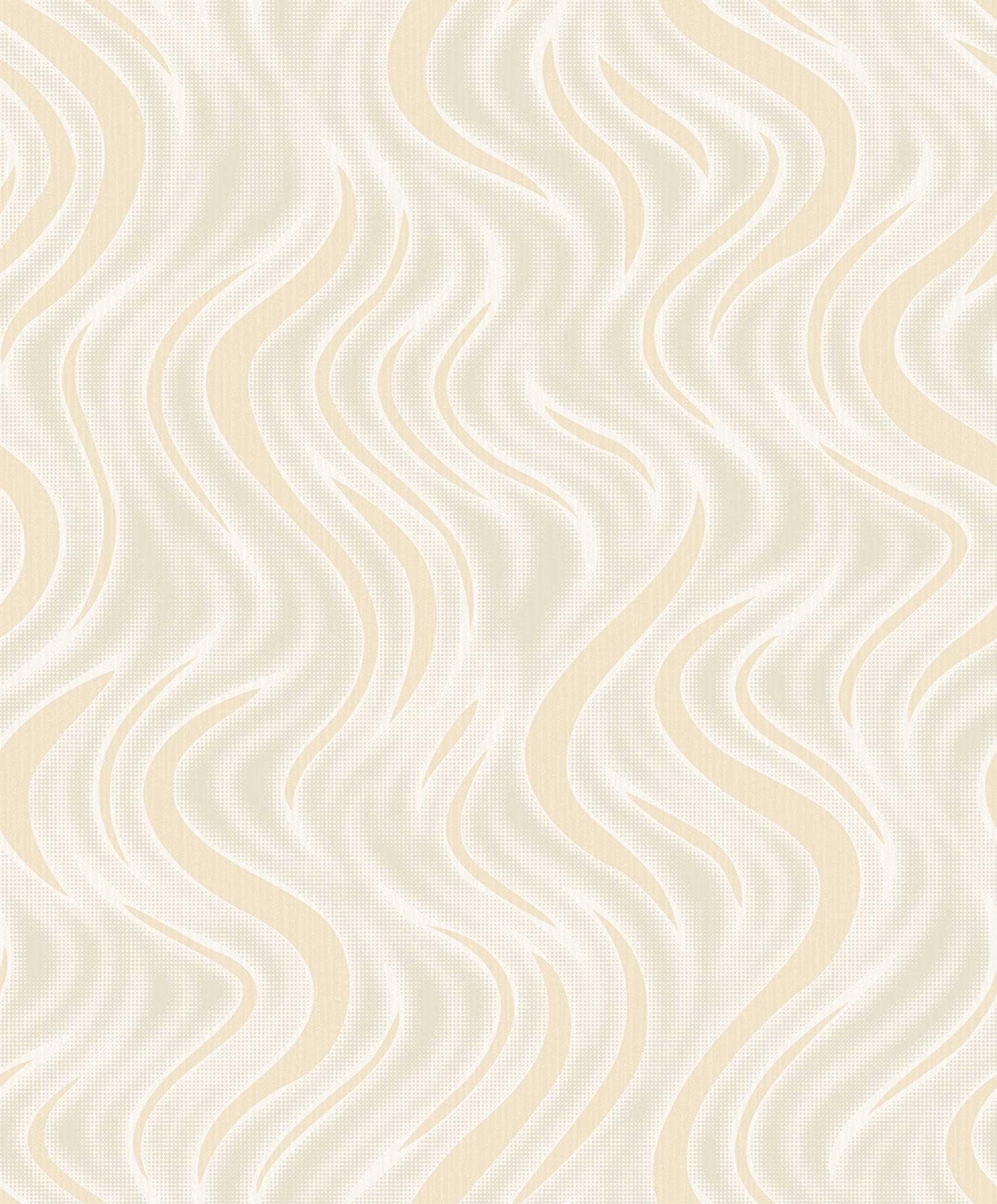 Direct Wave Grey Stripe Pattern Floral Motif Metallic Glitter Wallpaper E62019 by Direct Wallpaper