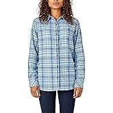 Dickies Women's Plaid Flannel Long Sleeve Shirt