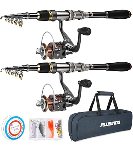 Sosation 482-Piece Complete Fishing Gear Kit With Backpack, Tackle Box, Lures, Hooks & Tools