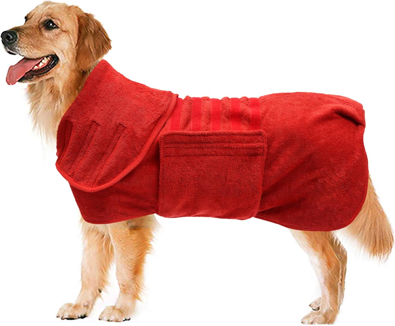 Morezi Pet towel microfibre dog bath robe anxiety relief jacket vest