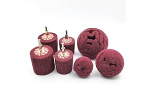 Banmo Abrasive 7 PCS Non Woven Abrasive Buffing Wheels Drill Attachment, Scouring Pads Wheel with 1/4" Shank for Polishing Mirror Stainless Steel Copper Aluminum Wood Wares 320 Grit