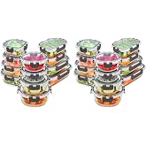 Freshware Glass StorageContainers with Lids, 24 Pieces, 12 Containers with 12 Lids, Glass Meal Prep Container for Lunch, Food StorageContainers, Leak Proof, Freezer Safe, Gray, (Pack of 2)
