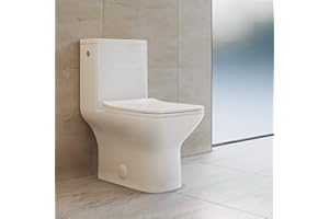 SWISS MADISON Carre One-Piece Square Toilet Dual-Flush 1.1/1.6 gpf, Touchless