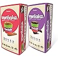 Cinnamon and Chocolate Smartcake bundle: 4 twin-packs of cinnamon and 4 twin-packs of chocolate, gluten free, sugar free, keto snack cakes; 8 twin-packs total