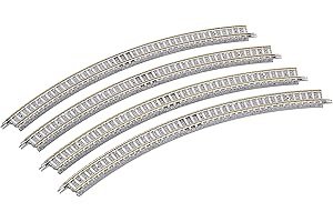 TOMIX 1191 N Gauge Curved PC Rail, C280-45-PC F, Set of 4