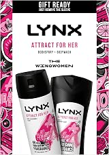 Lynx Attract for Her Body Wash & Body Spray Deodorant Gift Set Duo 2 Piece view 2