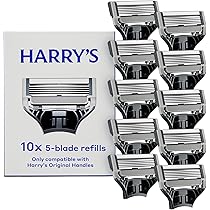 Harry  Harry's Original Chrome Handle Razor Value Pack - Ergonomic