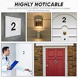 Rubigo Black Door Numbers 0-99 A B C D 3" Self Adhesive 7.5cm 5cm view 5