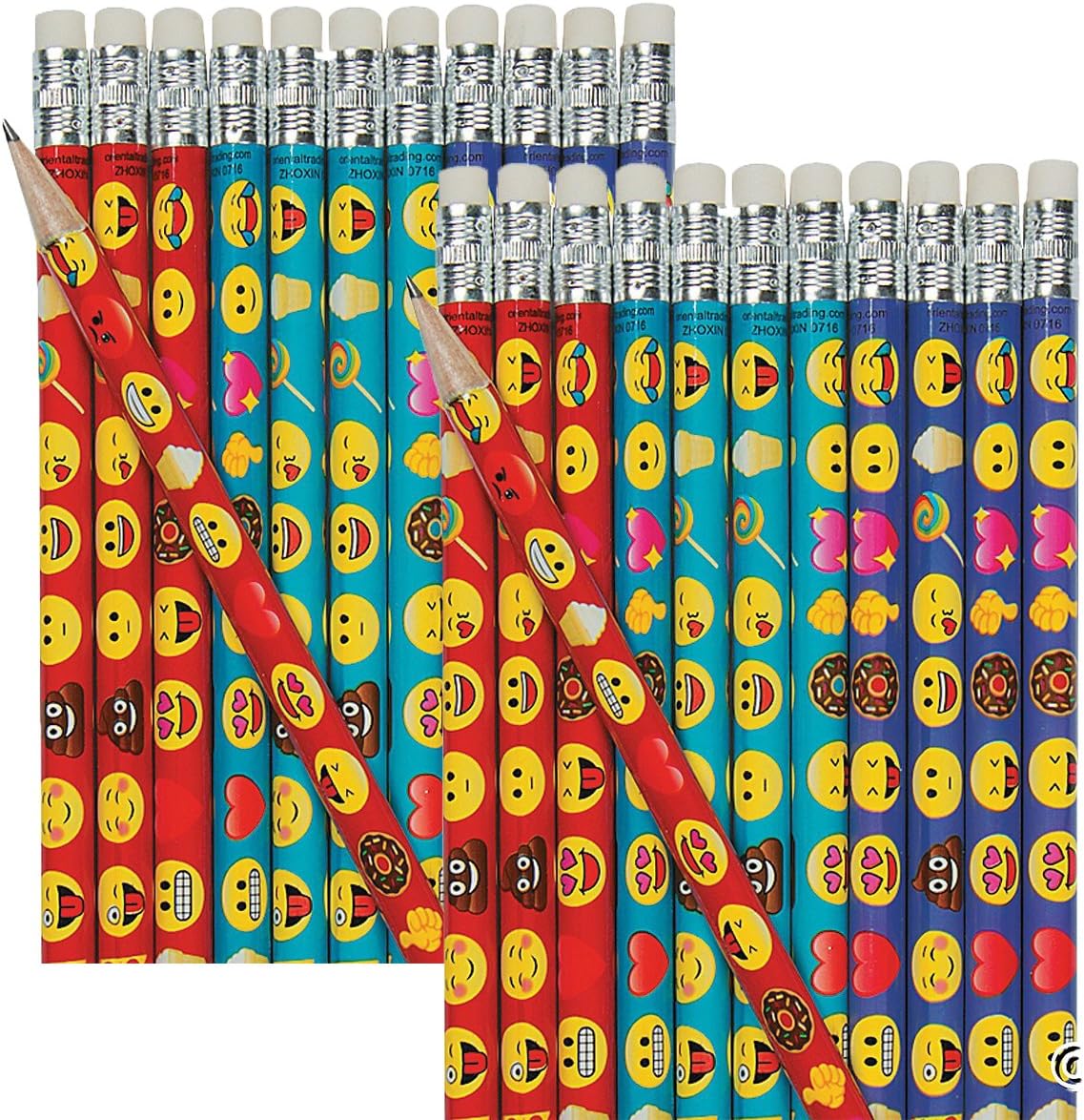 Emoji Pencils for Kids - 48 pieces pencils #2 lead