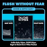 DUDE Wipes Flushable Wipes 6 Pack Unscented Extra-Large 288 Count view 4