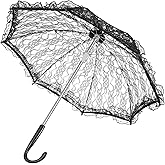 SAFIGLE 1pc Lace Umbrella Performance Umbrella Bridal Lace Photography Prop Wedding Parasol