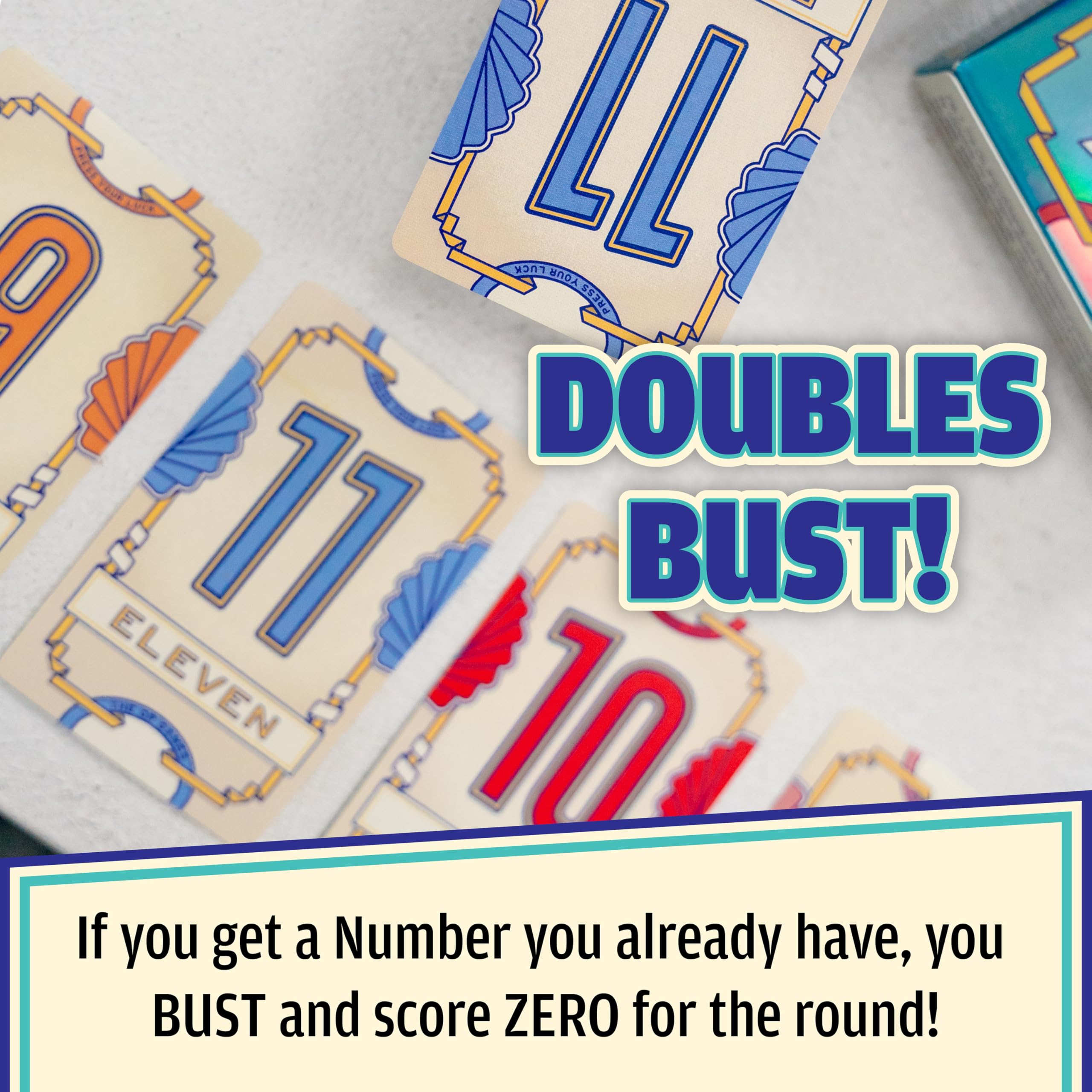 Flip 7™ Kartenspiel | Kompaktes Familienspiel | Mischung aus Glück und Strategie | Schnell zu Lernen | 94 Karten | Englische Spielregeln 5