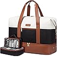 LOVEVOOK Weekender Bag, Large Travel Duffel Bag for Women with 2 Packing Cubes, Carry on Overnight Bag with Shoe Compartment, Mom Hospital Bags for Labor and Delivery