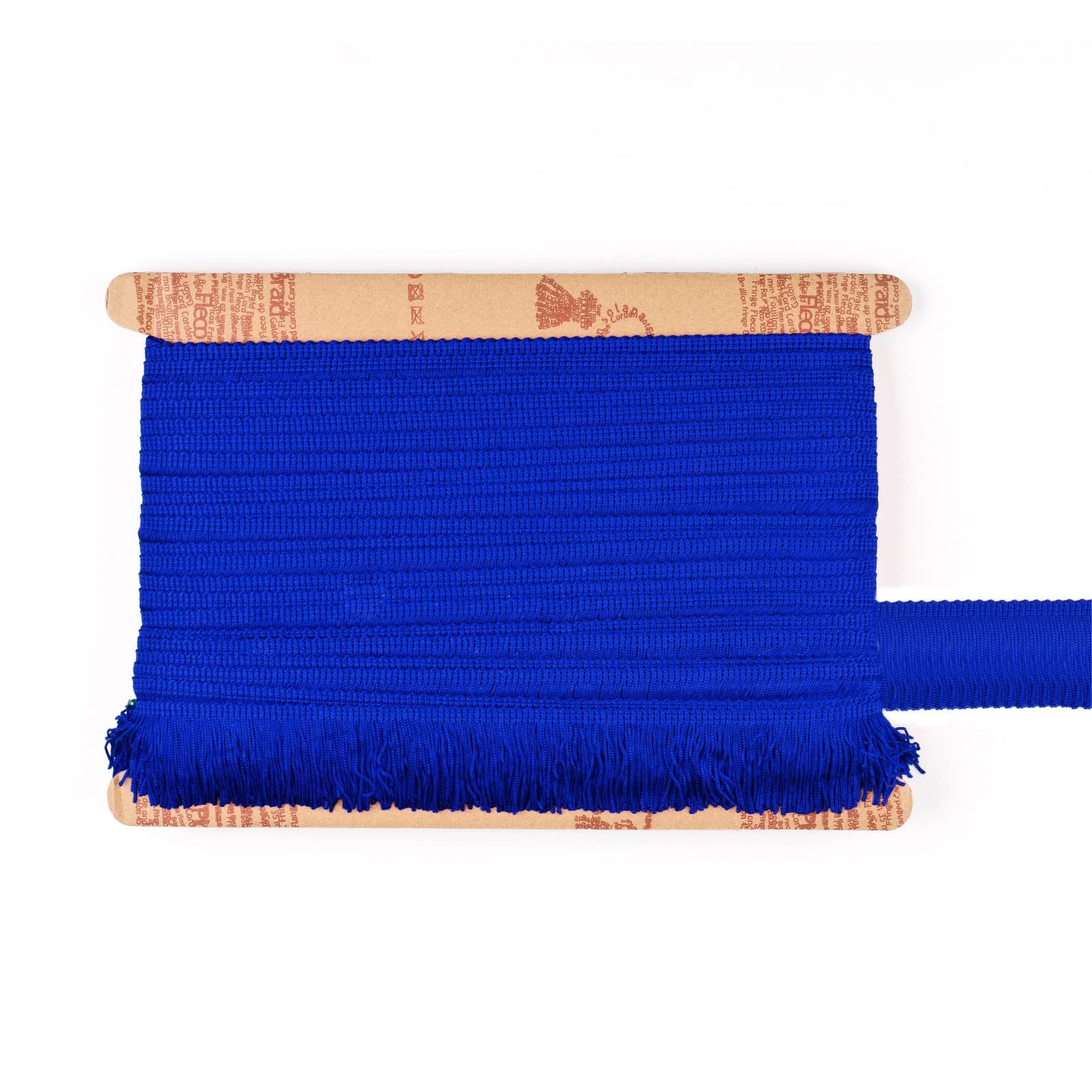 TEXTEX = Cuquillo Fringe for Sewing Flamenco and Sevillana. Composition Rayon 100%. Length of 5 cm. 5m Pieces. (Blue King)