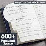 WEMATE Password Book with Lock and Alphabetical Tabs 600+ Entries view 7