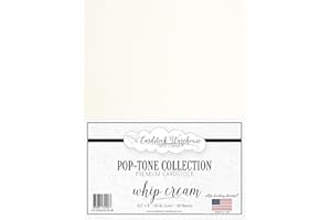 CARDSTOCK WAREHOUSE PAPER COMPANY Cardstock Warehouse Pop Tone Whip Cream - 8.5 x 11" - 65 Lb. / 175 Gsm Matte Premium Cardstock Paper - 50 Sheets