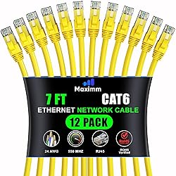 Maximm Cat 6 Ethernet Cable 7 ft