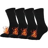 BomKinta Thermal Socks Men - Winter Warm Crew Socks - Cozy Soft Thick Christmas Boot Socks Gifts Size 7-11