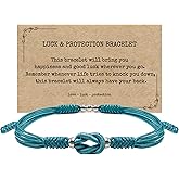 LAMIBEE Infinity Surfer Friendship Bracelet, Forever Love and Friendship with Multicolor Color, Lucky Tibetan Knot Protection String Woven