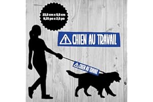 Manchon de laisse pour CHIEN AU TRAVAIL se glisse sur la laisse (en français)
